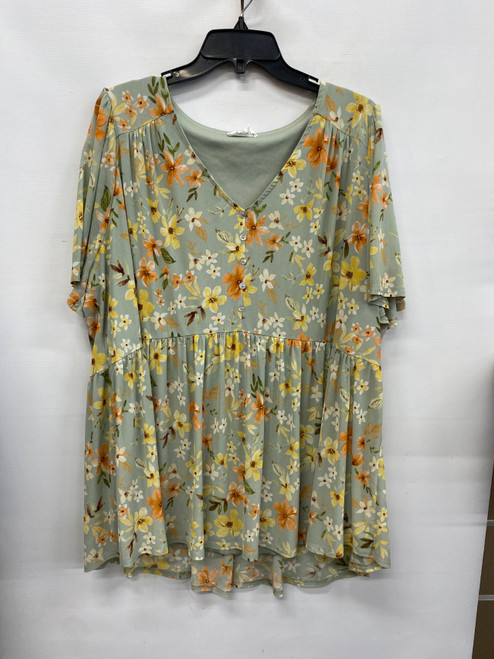 Vist Large View of Product Image Which is Used Unbranded Short Sleeve Top 2X-20