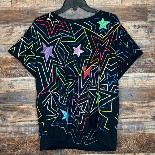 Vist Large View of Product Image Which is Used Queen of Sparkles Short Sleeve Top L-12/14