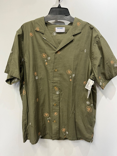 Vist Large View of Product Image Which is Used Old Navy Mens Short Sleeve Top L/16-16.5