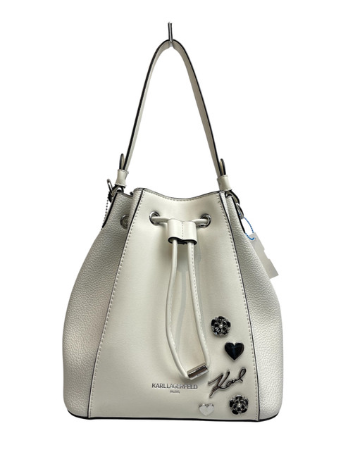 Vist Large View of Product Image Which is Used Karl Lagerfeld Large Leather Handbag