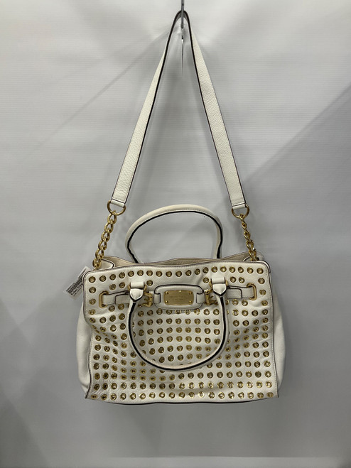 Vist Large View of Product Image Which is Used Michael Michael Kors Large Leather Handbag