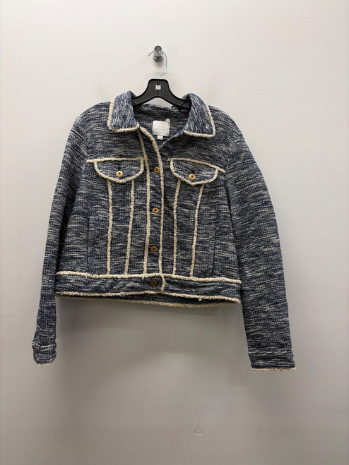 Vist Large View of Product Image Which is Used Blue Anthropologie Etttwa Blazer L-12/14