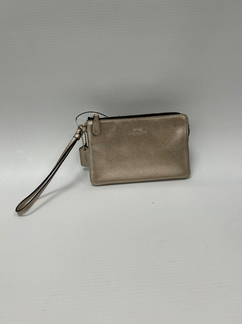 Vist Large View of Product Image Which is Used Coach Leather Wristlet