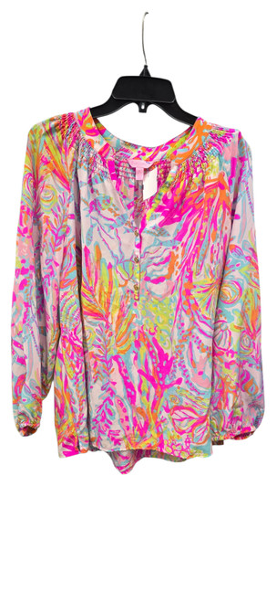 Vist Large View of Product Image Which is Used Lilly Pulitzer Long Sleeve Top XL-16