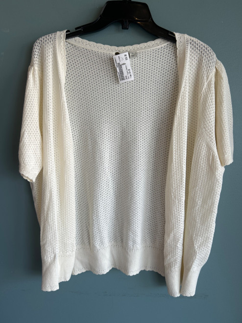 Vist Large View of Product Image Which is Used Joie Short Sleeve Sweater 1X-18