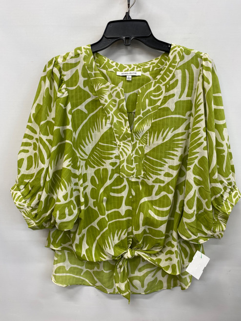 Vist Large View of Product Image Which is Used Rose & Olive Short Sleeve Top L-12/14