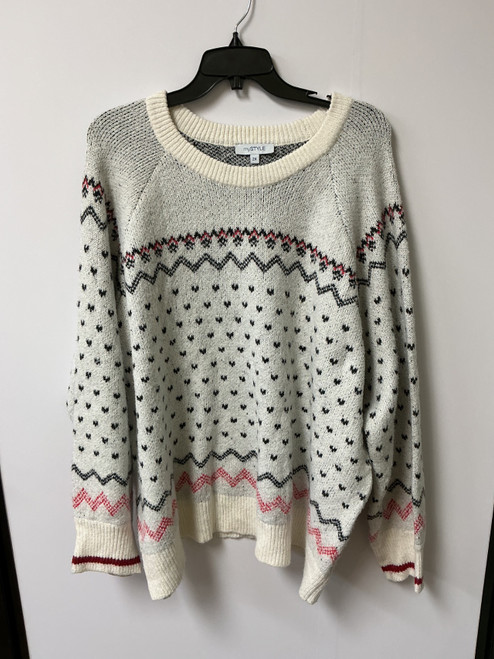 Vist Large View of Product Image Which is Used Mystyle Lightweight Sweater 2X-20