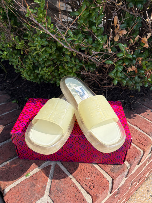 Vist Large View of Product Image Which is Used Tory Burch clear jelly Sandals 9