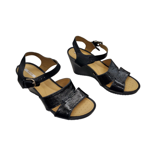 Vist Large View of Product Image Which is Used Geox Wedge Sandals 9.5