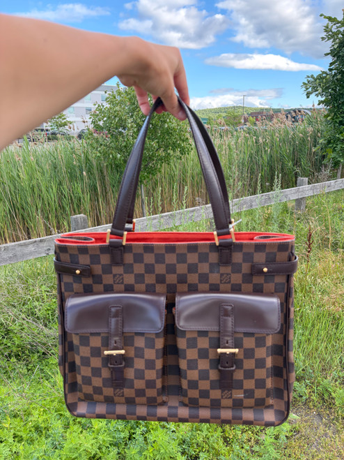 Vist Large View of Product Image Which is Used Louis Vuitton Damier Ebene Uzes Tote