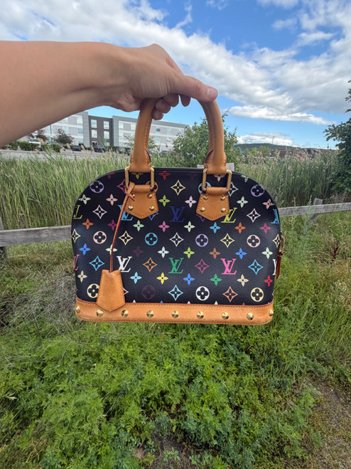 Vist Large View of Product Image Which is Used Louis Vuitton Multicolor Canvas Alma PM