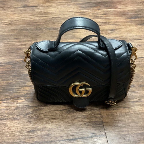 Vist Large View of Product Image Which is Used Gucci Large Leather Handbag
