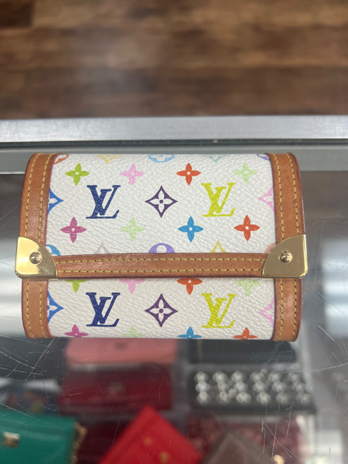 Vist Large View of Product Image Which is Used Louis Vuitton multicolor elise compact wallet
