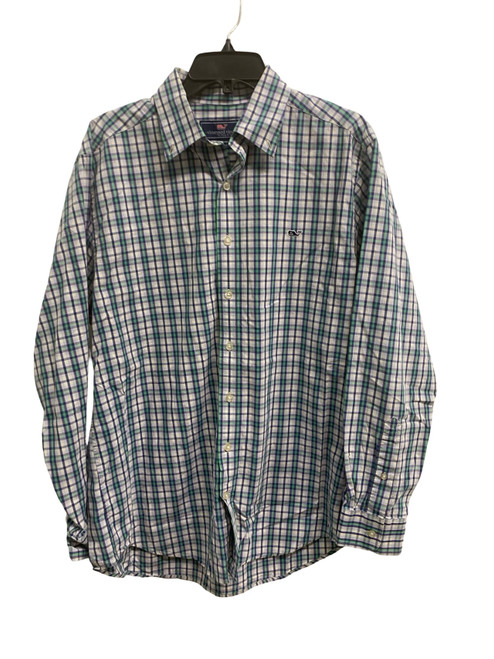 Vist Large View of Product Image Which is Used Vineyard Vines Mens Long Sleeve Top L/16-16.5