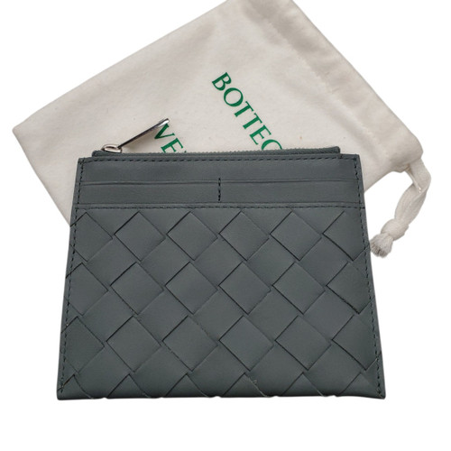 Vist Large View of Product Image Which is Used Bottega Veneta Intrecciato Leather Card Wallet