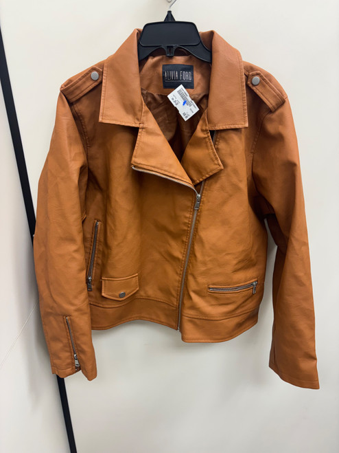 Vist Large View of Product Image Which is Used Alivia Ford Leather Jacket 2X-20