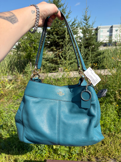 Vist Large View of Product Image Which is Used Coach Large Leather Handbag