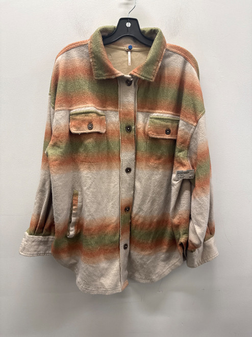 Vist Large View of Product Image Which is Used Green & Orange Free People Short Light Jacket M-8/10