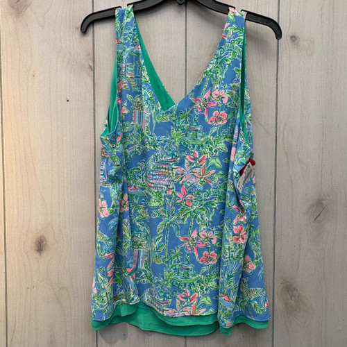 Vist Large View of Product Image Which is Used Lilly Pulitzer Sleeveless Top XL-16