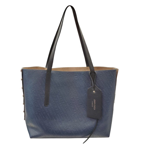 Vist Large View of Product Image Which is Used Jimmy Choo Navy Leather Handbag