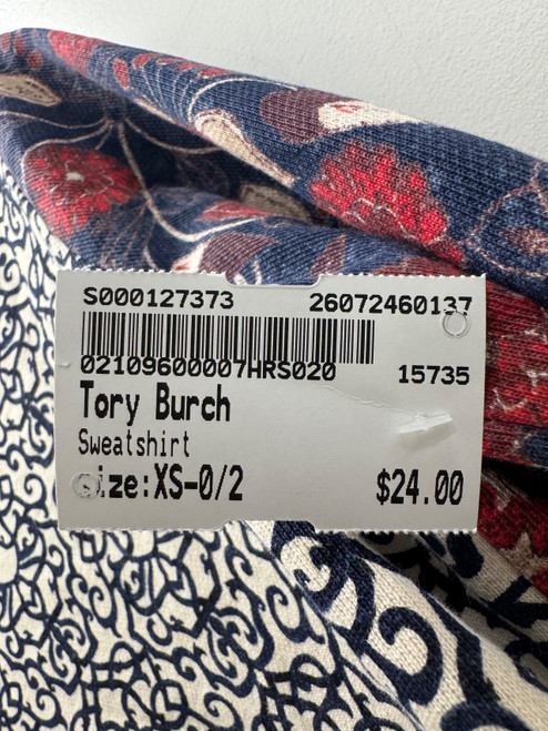Vist Large View of Product Image Which is Used Tory Burch Sweatshirt XS-0/2