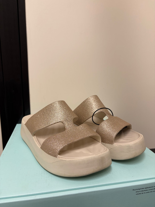 Vist Large View of Product Image Which is Used Crocs Wedge Sandals 9