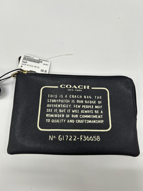 Vist Large View of Product Image Which is Used Coach Leather Wristlet