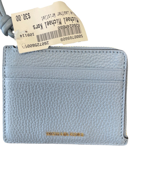 Vist Large View of Product Image Which is Used Michael Michael Kors Leather Wristlet