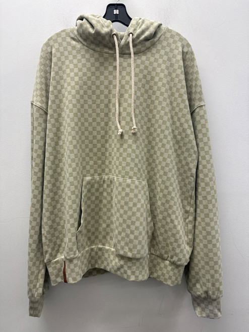 Vist Large View of Product Image Which is Used Ampersand Green Checkered Sweatshirt XXL-20