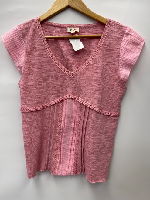 Vist Large View of Product Image Which is POL Short Sleeve Top L-12/14