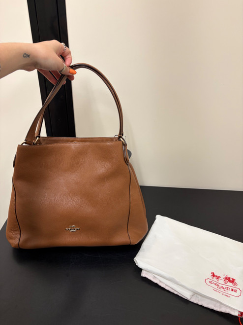 Vist Large View of Product Image Which is Used Coach Large Leather Handbag