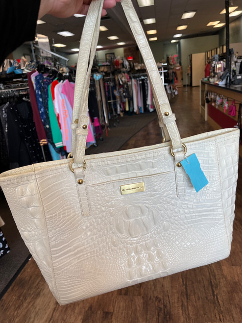 Vist Large View of Product Image Which is Used Brahmin Small Leather Handbag