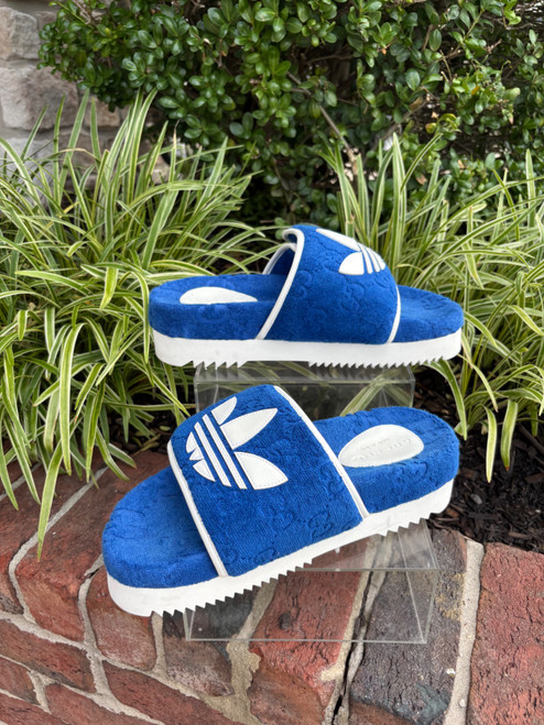Vist Large View of Product Image Which is Used Gucci x Adidas Mens Slides 7