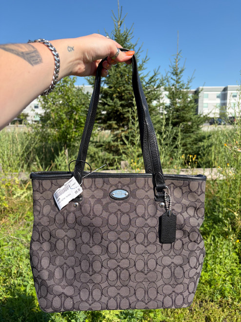 Vist Large View of Product Image Which is Used Coach Large Leather Handbag