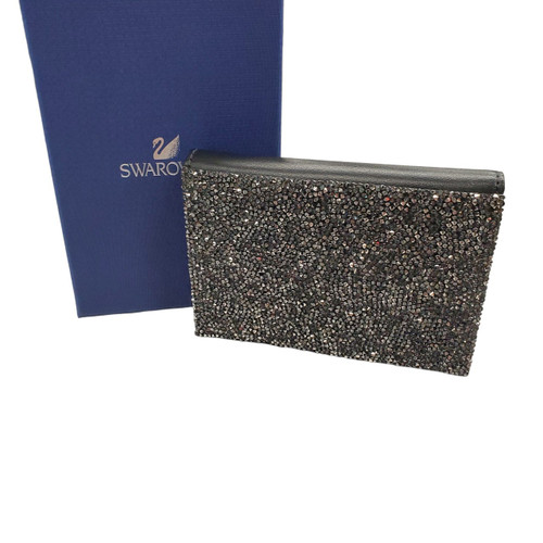 Vist Large View of Product Image Which is Used Swarovski Crystal Leather Wallet
