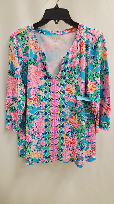 Vist Large View of Product Image Which is Used Lilly Pulitzer Short Sleeve Top XL-16
