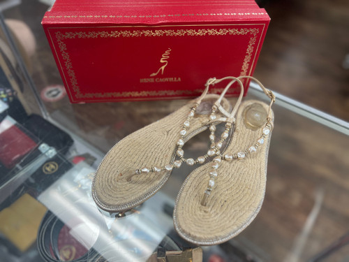 Vist Large View of Product Image Which is Used Rene Caovilla Sandals 7.5