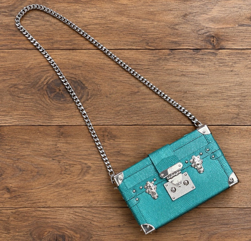 Vist Large View of Product Image Which is Used Louis Vuitton petite Malle exotic lizard skin bag
