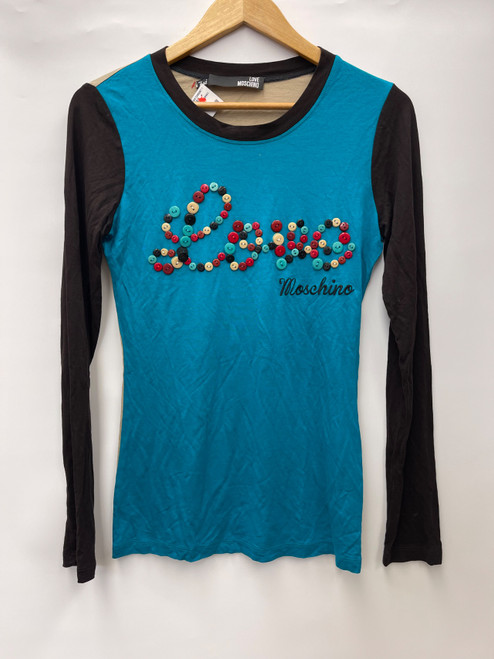 Vist Large View of Product Image Which is Used Love Moschino Long Sleeve T-Shirt S-4/6