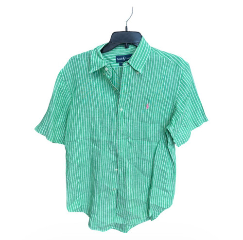 Vist Large View of Product Image Which is Used Polo Ralph Lauren Mens Short Sleeve Top M/15-15.5