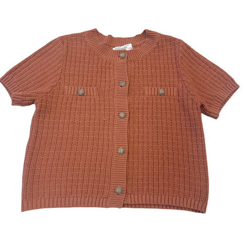 Vist Large View of Product Image Which is Used Hem & Thread Short Sleeve Sweater M-8/10