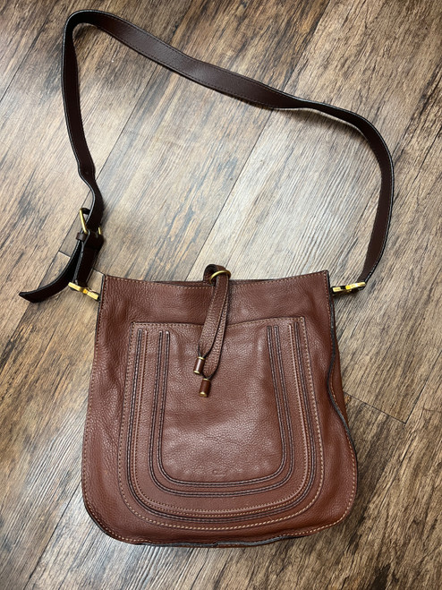 Vist Large View of Product Image Which is Used Chloe Marcie Large Leather Handbag