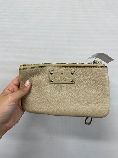 Vist Large View of Product Image Which is Used Kate Spade New York Leather Wristlet