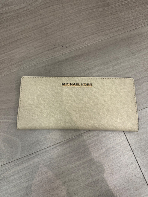 Vist Large View of Product Image Which is Used Michael Michael Kors Leather Wallet