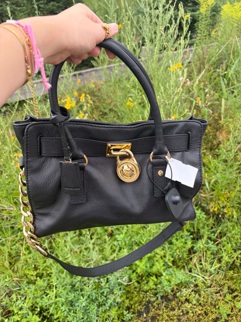 Vist Large View of Product Image Which is Used Michael Michael Kors Large Leather Handbag