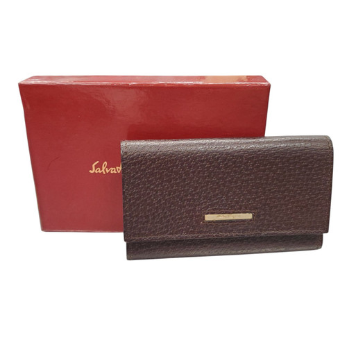 Vist Large View of Product Image Which is Used Salvatore Ferragamo Leather Key Wallet
