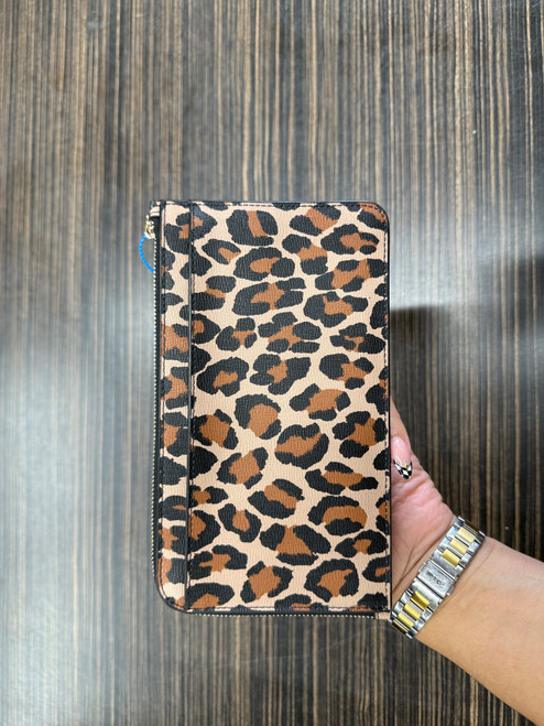 Vist Large View of Product Image Which is Used Kate Spade New York Leather Wristlet