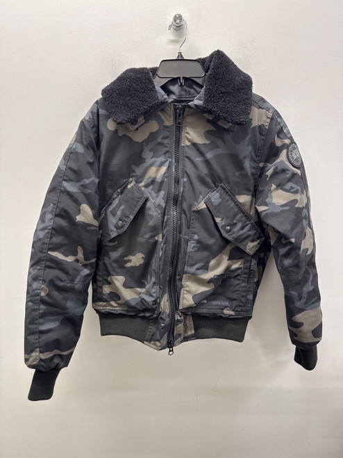 Vist Large View of Product Image Which is Used Grey Camo Canada Goose Short HeavyCoat S-4/6