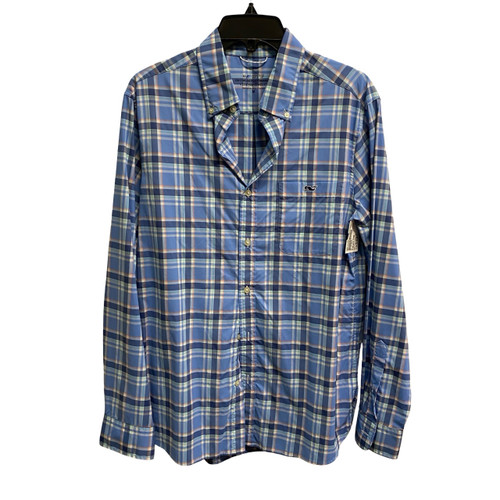 Vist Large View of Product Image Which is Used Vineyard Vines Mens Long Sleeve Top M/15-15.5