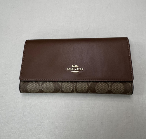 Vist Large View of Product Image Which is Used Coach Leather Wallet